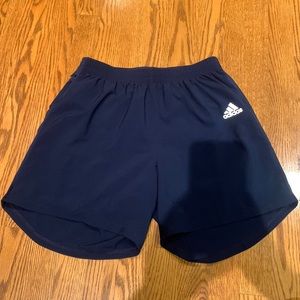Adidas navy running shorts